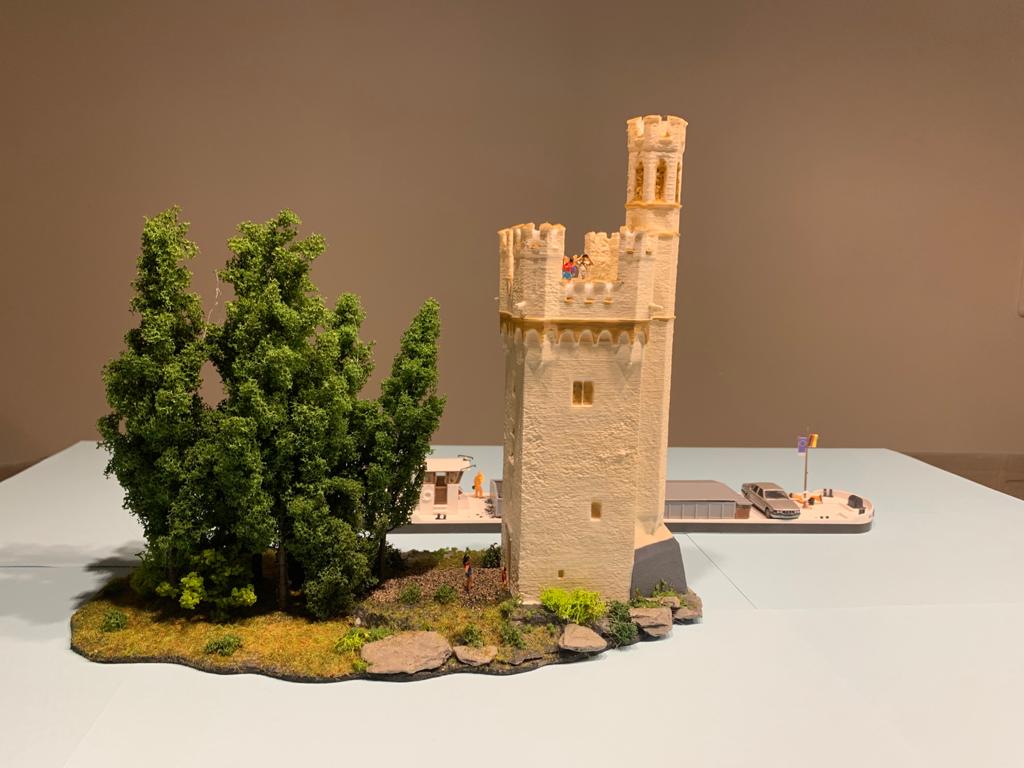 Der Binger Mäuseturm in H0 Größe für die Modelleisenbahn