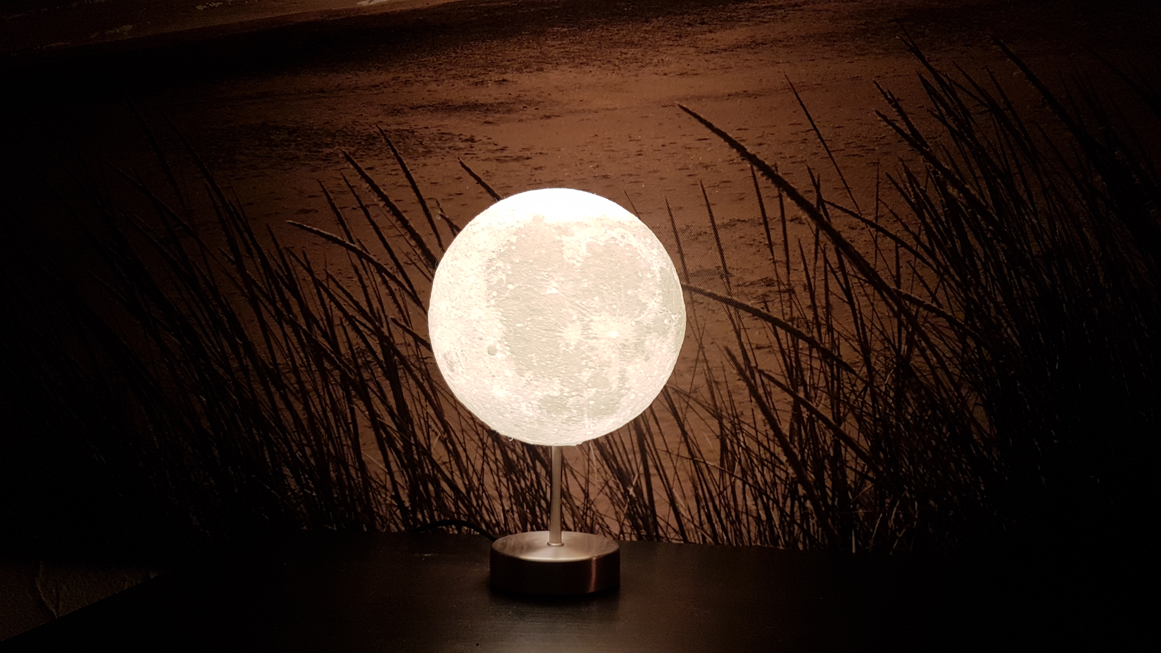 3D Druck des Mondes als Lampe