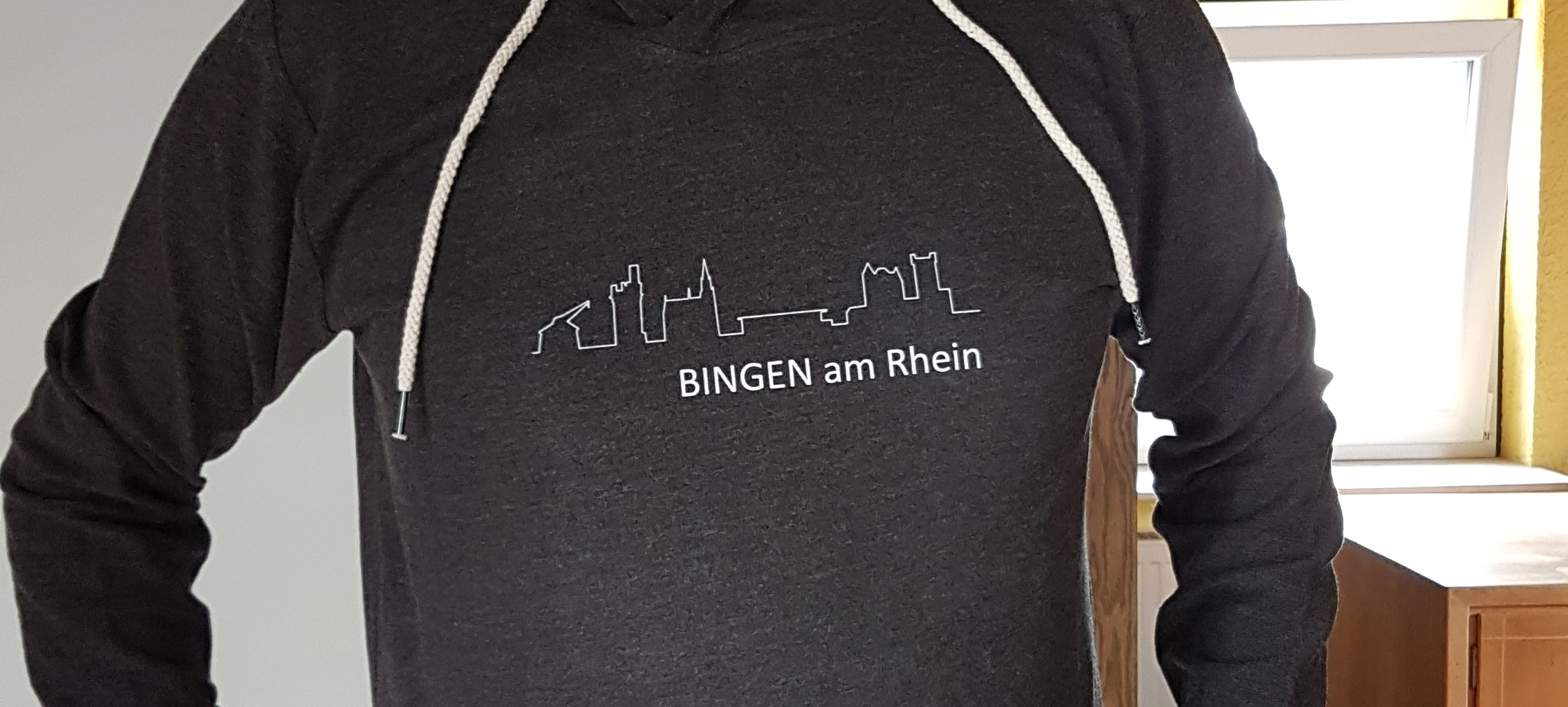 Shirt mit Relief der Binger Sehenswürdigkeiten